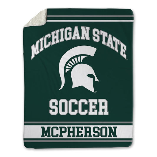 Michigan State - NCAA Women's Soccer : Kaleigh Mcpherson - Blanket-0