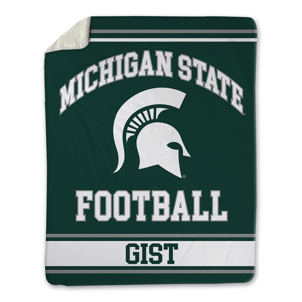 Michigan State - NCAA Football : Zion Gist - Blanket-0