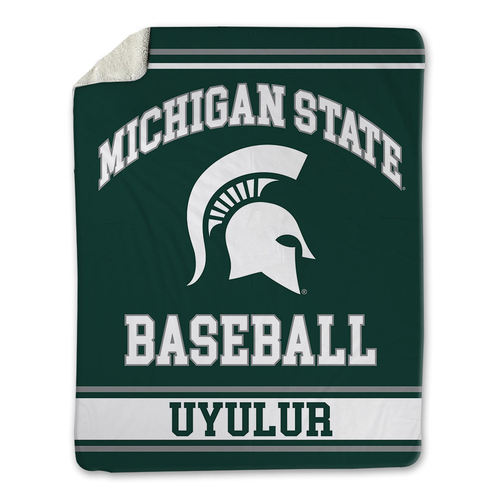 Michigan State - NCAA Baseball : Ozan Uyulur - Blanket-0