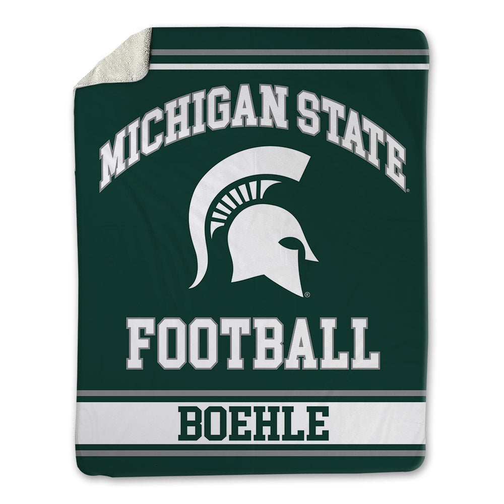 Michigan State - NCAA Football : Aidan Boehle - Blanket-0
