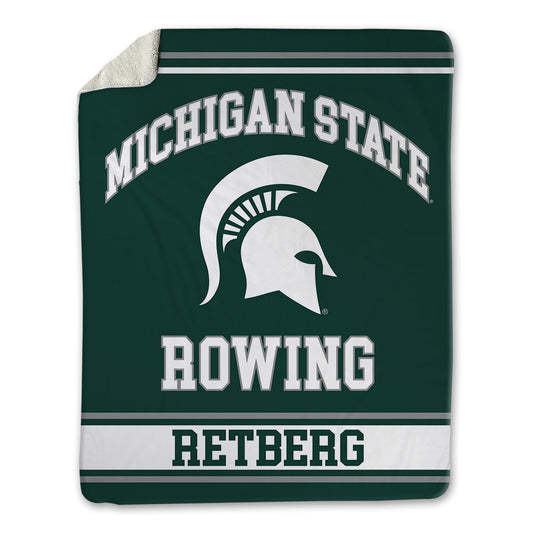 Michigan State - NCAA Women's Rowing : Catherine Retberg - Blanket-0