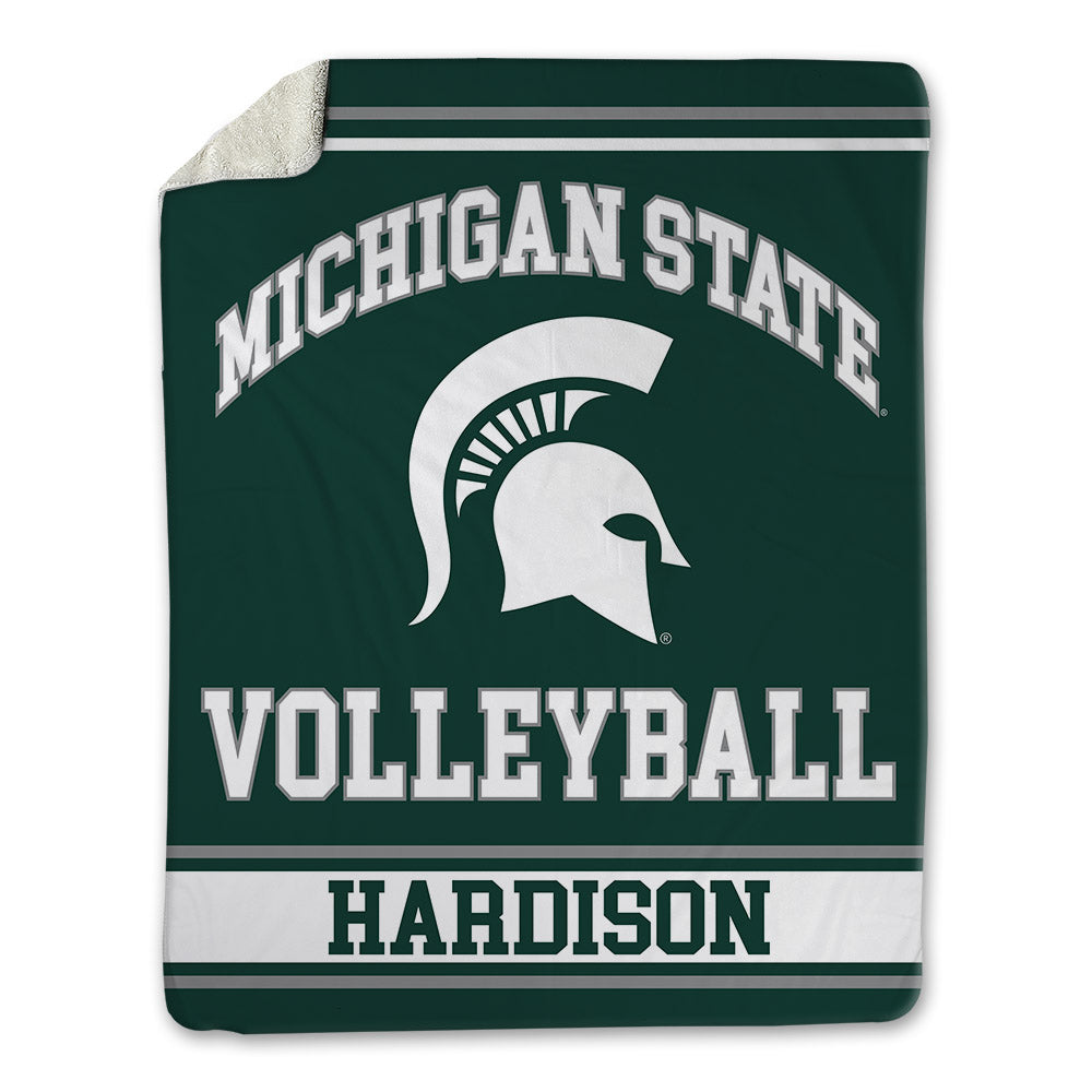 Michigan State - NCAA Women's Volleyball : Zora Hardison - Blanket-0