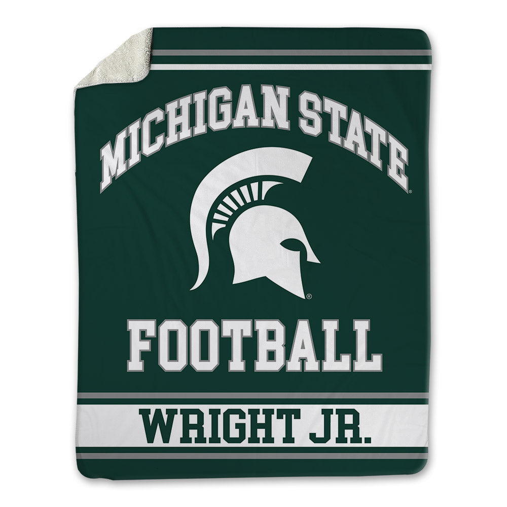 Michigan State - NCAA Football : Robert Wright Jr. - Blanket-0