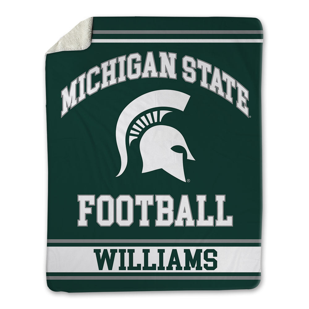 Michigan State - NCAA Football : Kenneth Williams - Blanket-0
