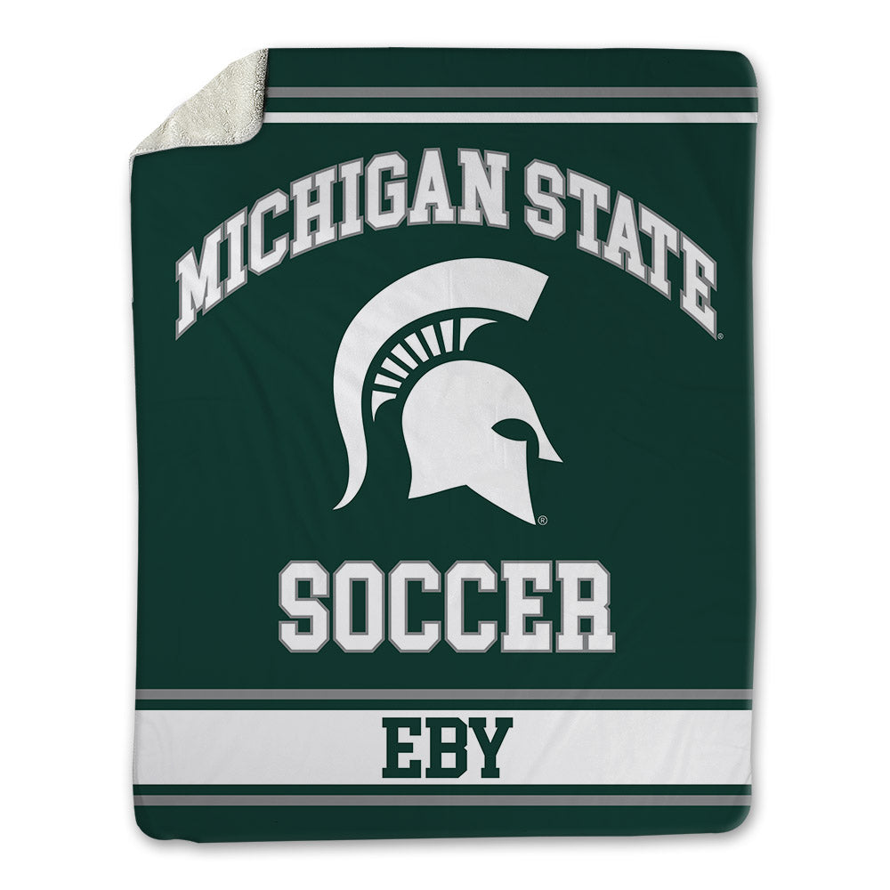 Michigan State - NCAA Men's Soccer : William Eby - Blanket-0
