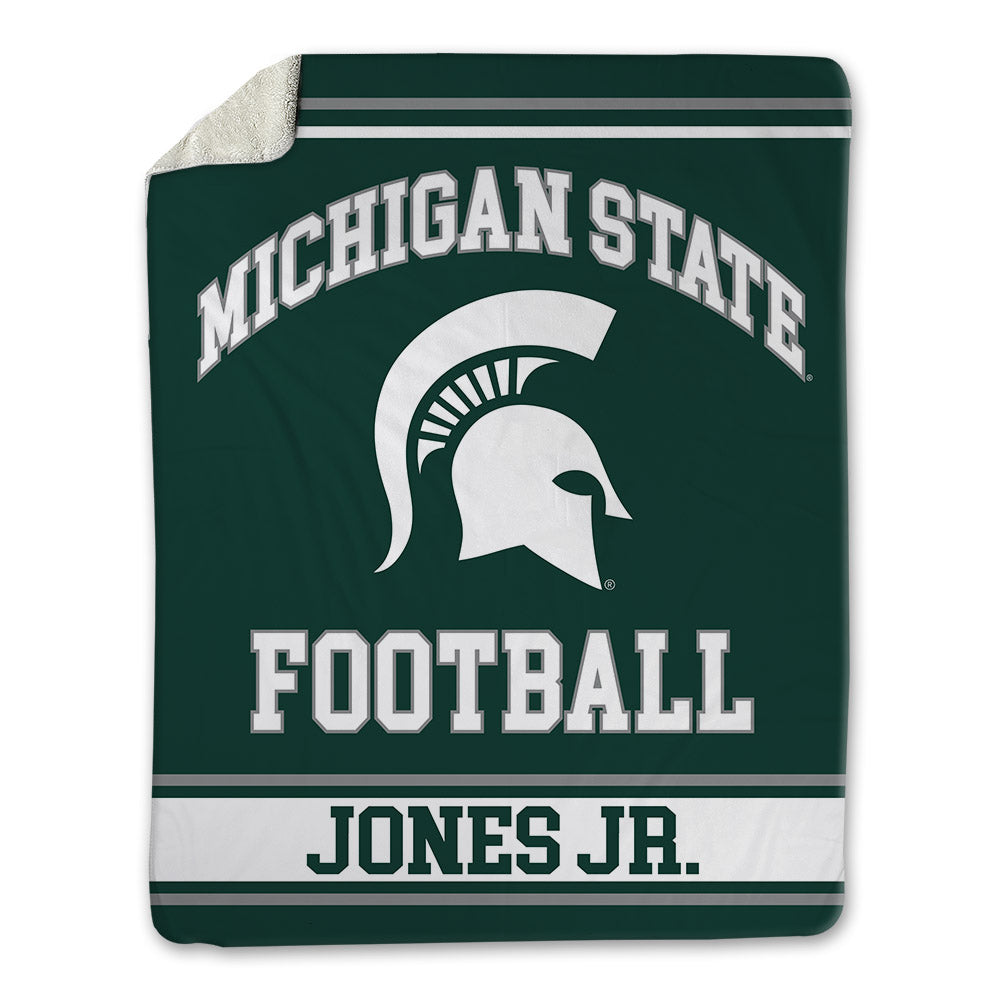 Michigan State - NCAA Football : Darrin Jones Jr. - Blanket-0