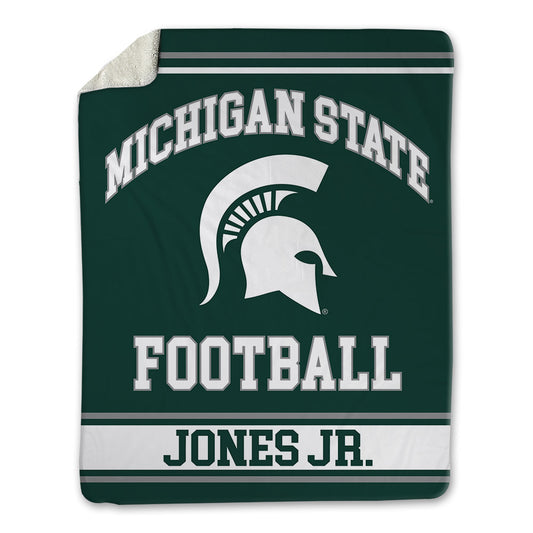 Michigan State - NCAA Football : Darrin Jones Jr. - Blanket-0