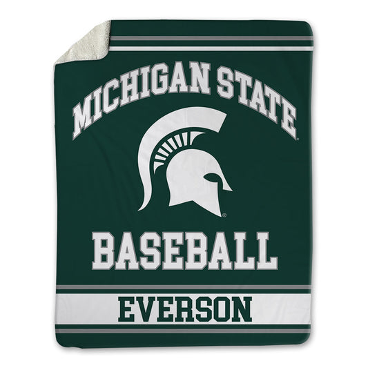 Michigan State - NCAA Baseball : Andrew Everson - Blanket-0