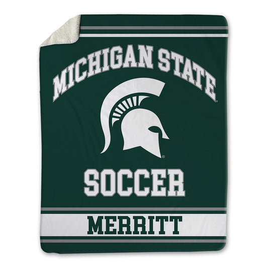 Michigan State - NCAA Men's Soccer : Miles Merritt - Blanket-0
