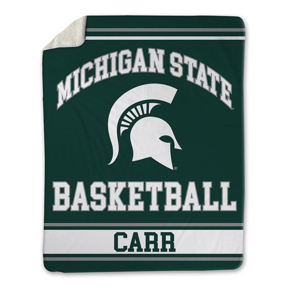 Michigan State - NCAA Men's Basketball : Coen Carr - Blanket-0