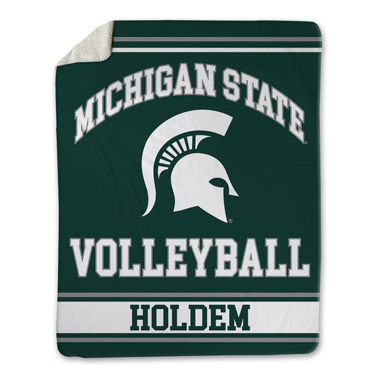 Michigan State - NCAA Women's Volleyball : Taylah Holdem - Blanket-0