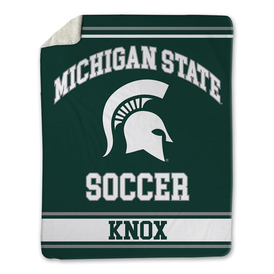 Michigan State - NCAA Men's Soccer : JEB Knox - Blanket-0