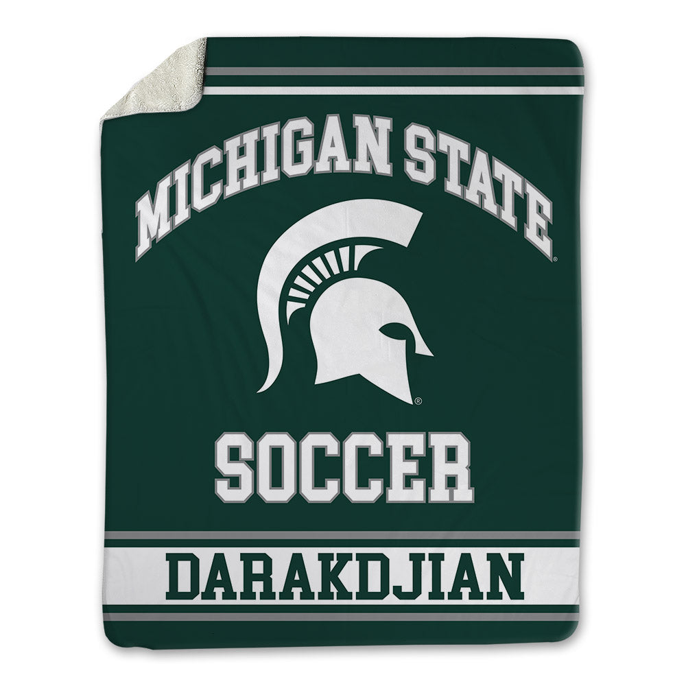 Michigan State - NCAA Men's Soccer : Andrew Darakdjian - Blanket-0