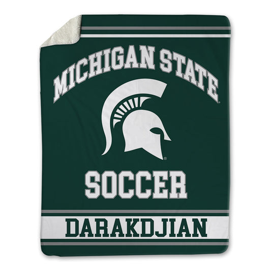 Michigan State - NCAA Men's Soccer : Andrew Darakdjian - Blanket-0
