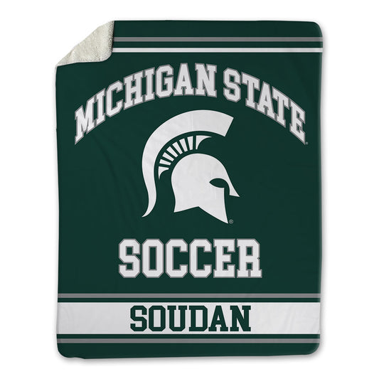 Michigan State - NCAA Men's Soccer : Peter Soudan - Blanket-0