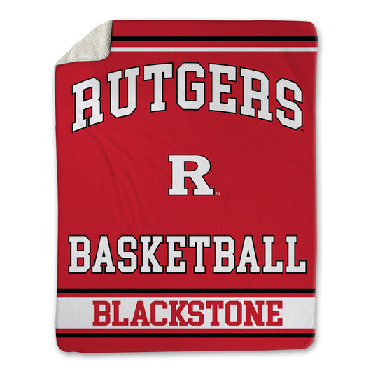 Rutgers - NCAA Women's Basketball : Faith Blackstone - Blanket-0