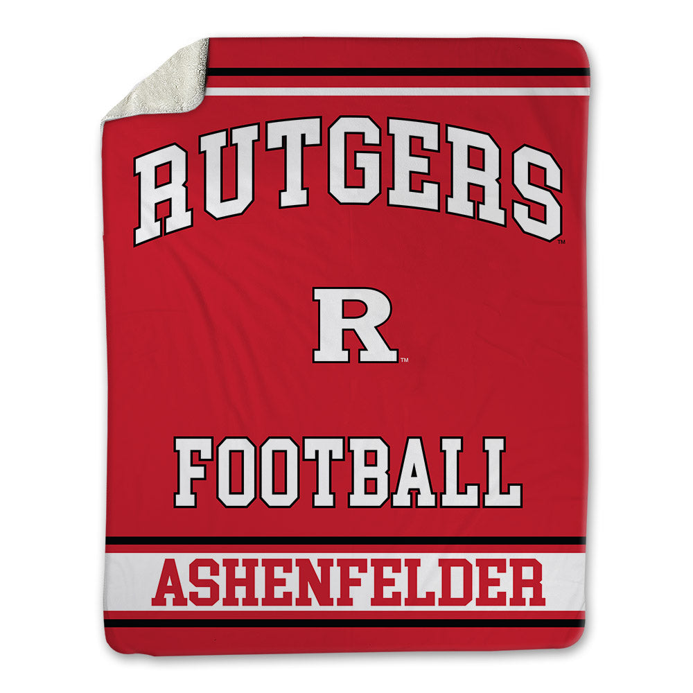 Rutgers - NCAA Football : Sean Ashenfelder - Blanket-0