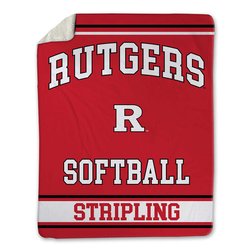 Rutgers - NCAA Softball : Hailey Stripling - Blanket-0