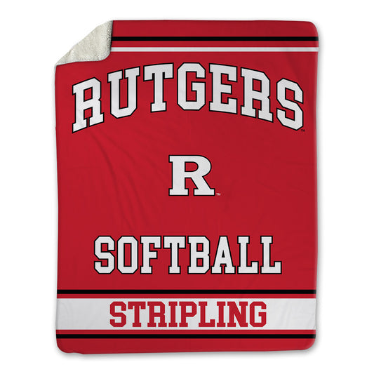 Rutgers - NCAA Softball : Hailey Stripling - Blanket-0