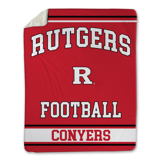 Rutgers - NCAA Football : Jamareis Conyers - Blanket-0