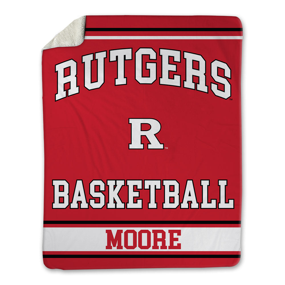 Rutgers - NCAA Women's Basketball : Makylah Moore - Blanket-0