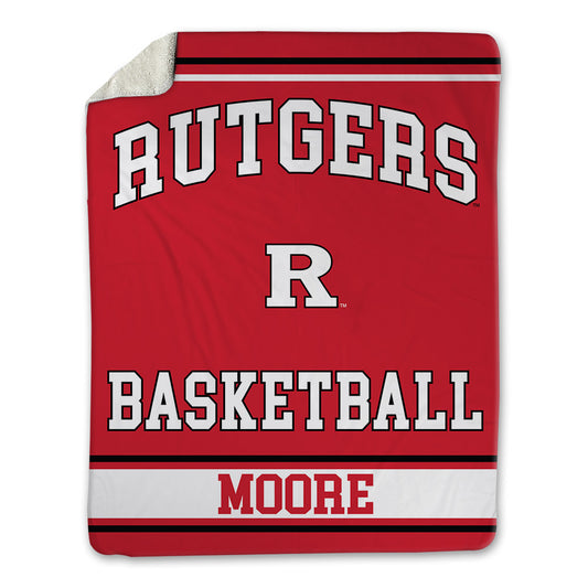 Rutgers - NCAA Women's Basketball : Makylah Moore - Blanket-0
