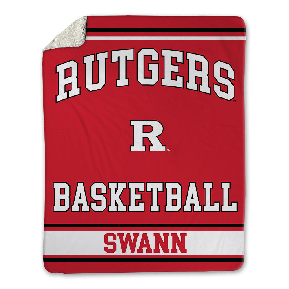 Rutgers - NCAA Women's Basketball : Lauryn Swann - Blanket-0