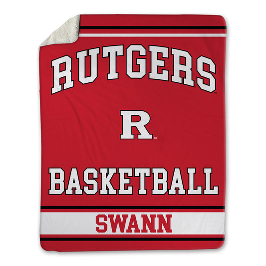 Rutgers - NCAA Women's Basketball : Lauryn Swann - Blanket-0