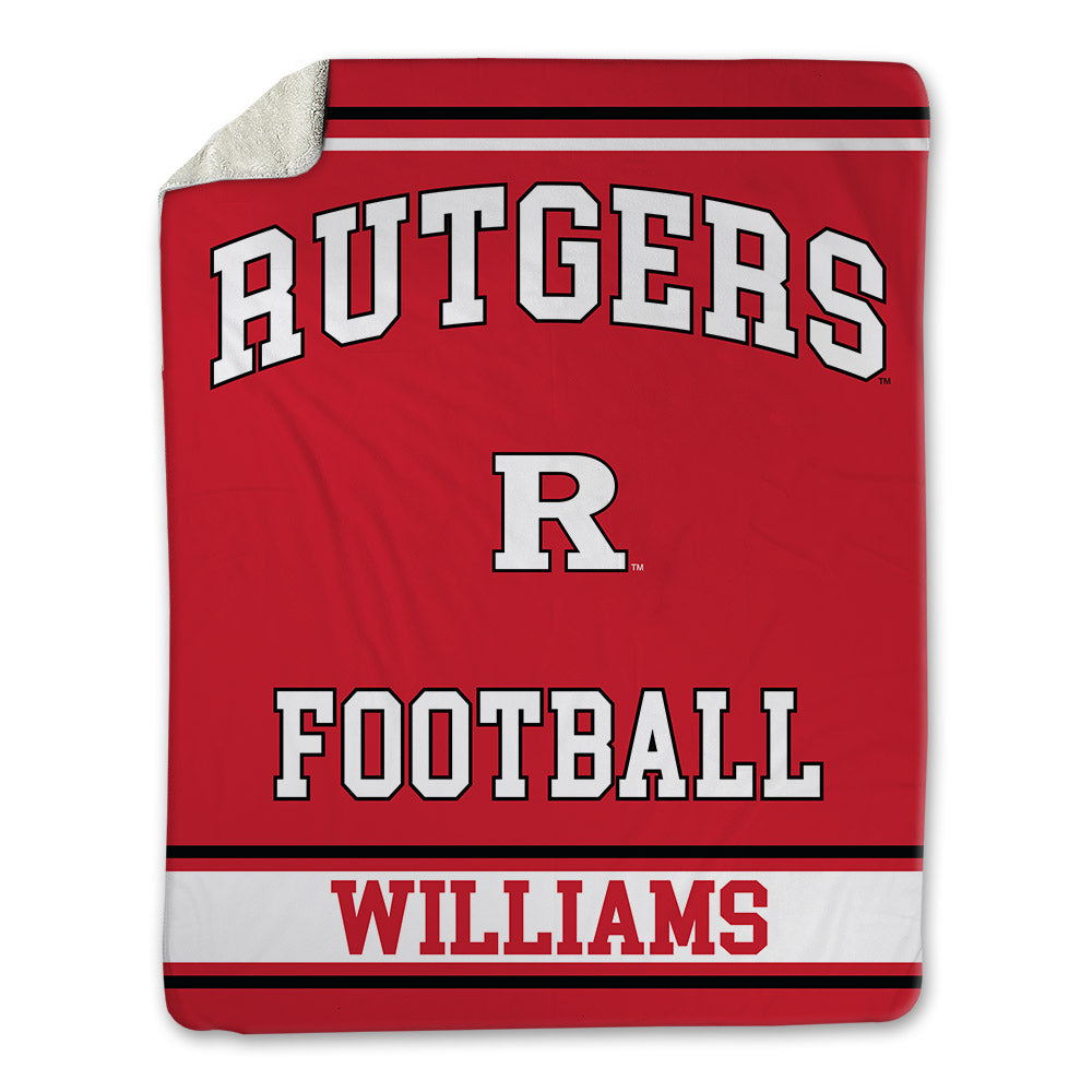 Rutgers - NCAA Football : Zilan Williams - Blanket-0