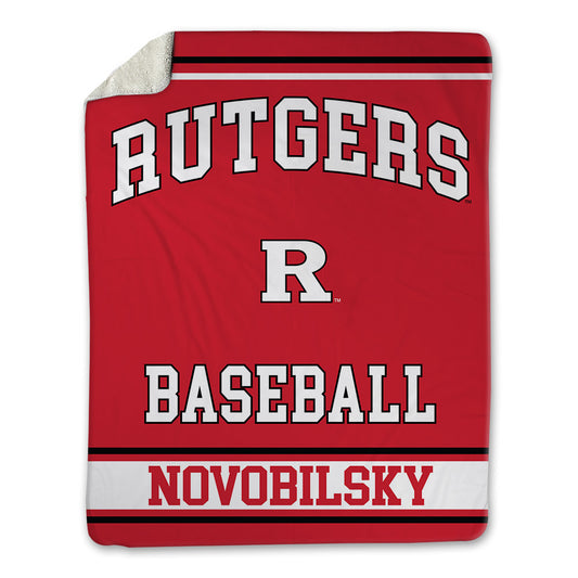 Rutgers - NCAA Baseball : Kevin Novobilsky - Blanket-0