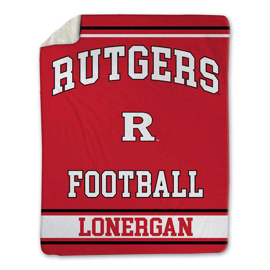 Rutgers - NCAA Football : Dylan Lonergan - Blanket-0