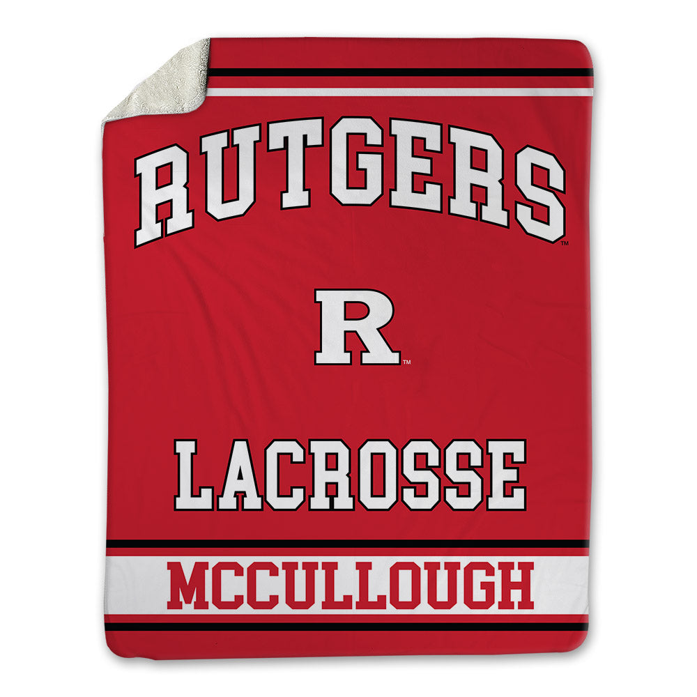 Rutgers - NCAA Men's Lacrosse : Charlie McCullough - Blanket-0