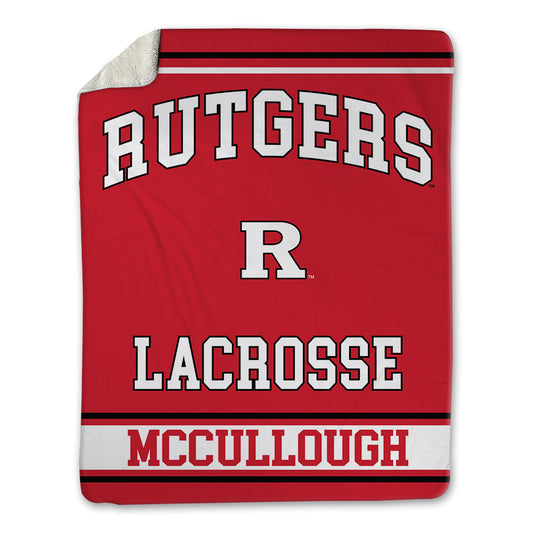 Rutgers - NCAA Men's Lacrosse : Charlie McCullough - Blanket-0