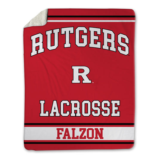 Rutgers - NCAA Men's Lacrosse : Hunter Falzon - Blanket-0