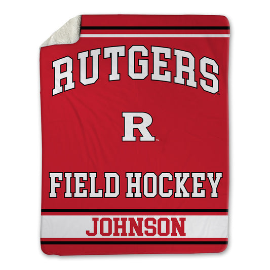 Rutgers - NCAA Women's Field Hockey : Camryn Johnson - Blanket-0