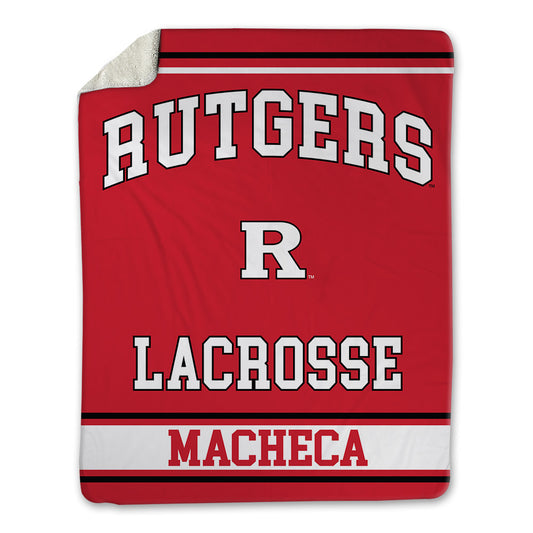 Rutgers - NCAA Men's Lacrosse : Andrew Macheca - Blanket-0