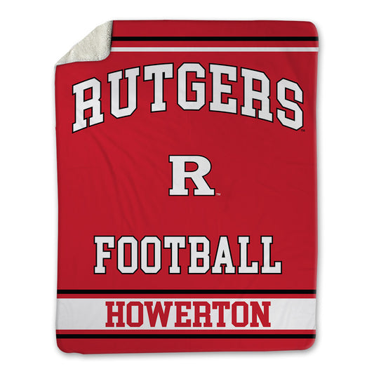 Rutgers - NCAA Football : DJ Howerton - Blanket-0