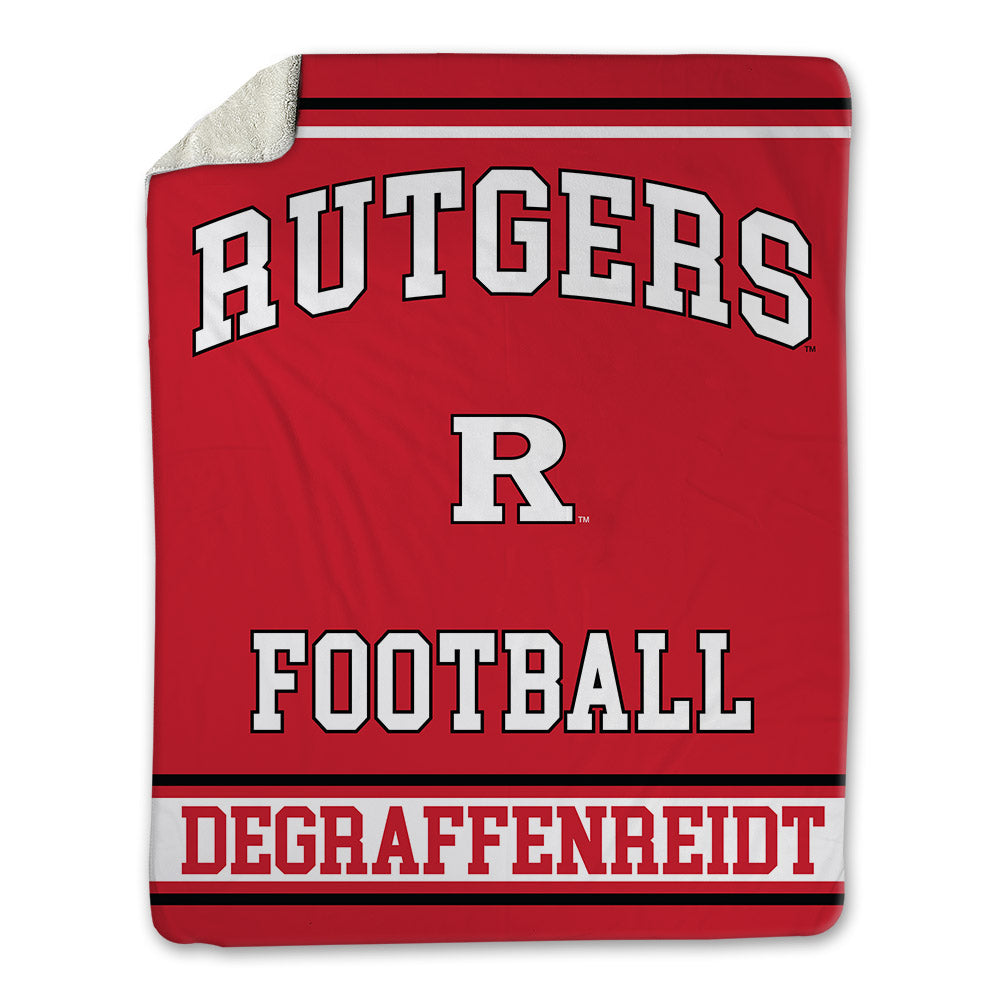 Rutgers - NCAA Football : Sah'nye Degraffenreidt - Blanket-0