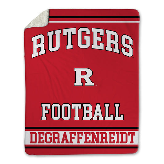 Rutgers - NCAA Football : Sah'nye Degraffenreidt - Blanket-0