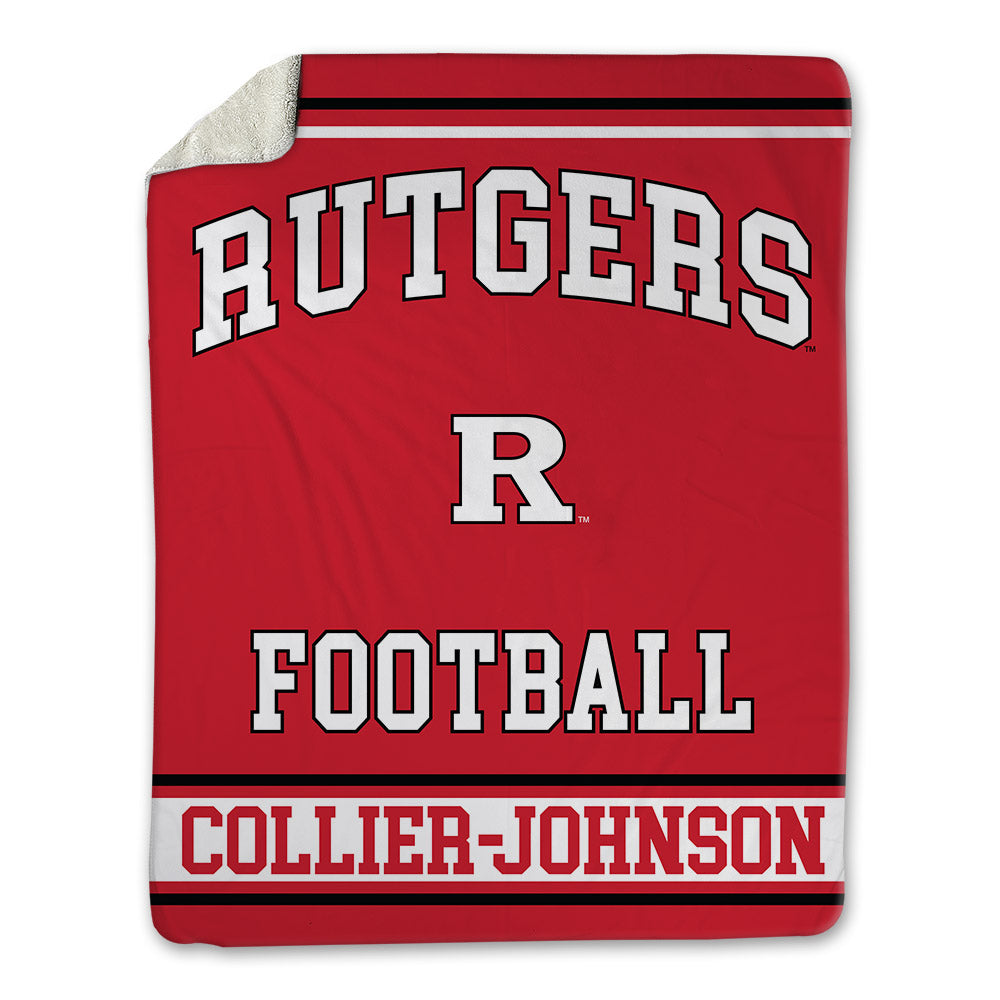 Rutgers - NCAA Football : Wydeek Collier-Johnson - Blanket-0