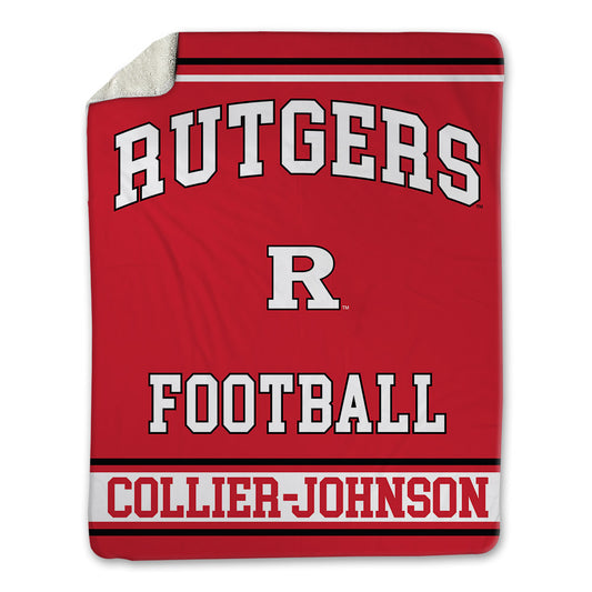Rutgers - NCAA Football : Wydeek Collier-Johnson - Blanket-0