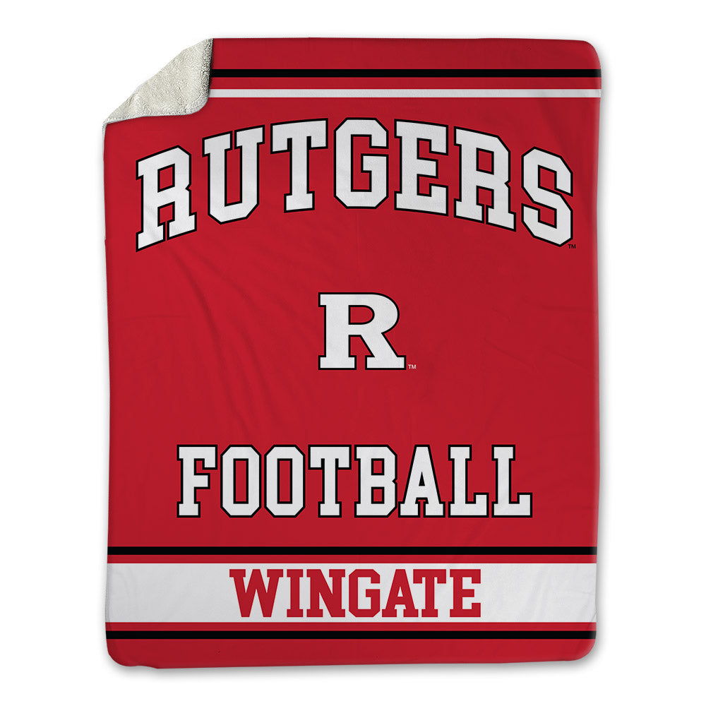 Rutgers - NCAA Football : Riley Wingate - Blanket-0