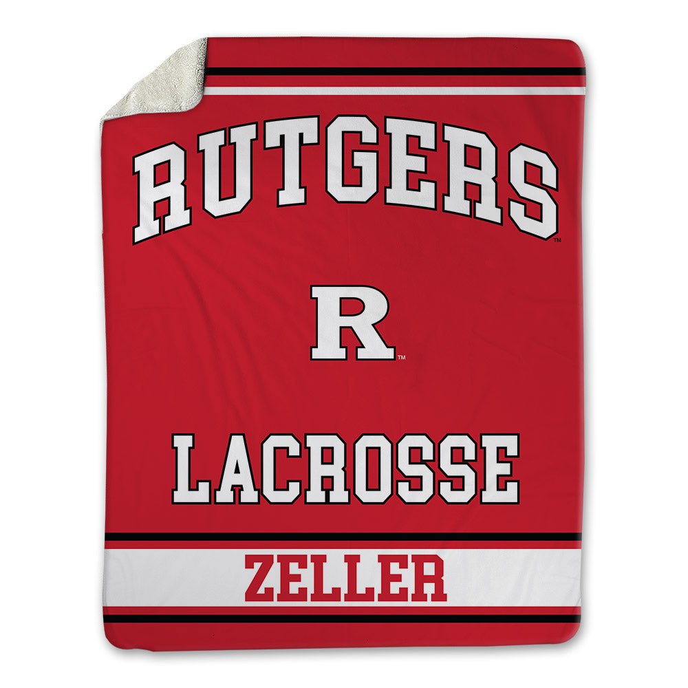 Rutgers - NCAA Men's Lacrosse : Colin Zeller - Blanket-0
