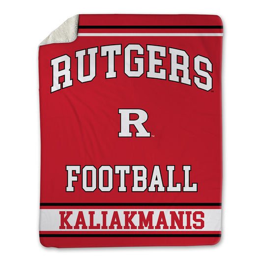 Rutgers - NCAA Football : Athan Kaliakmanis - Blanket-0