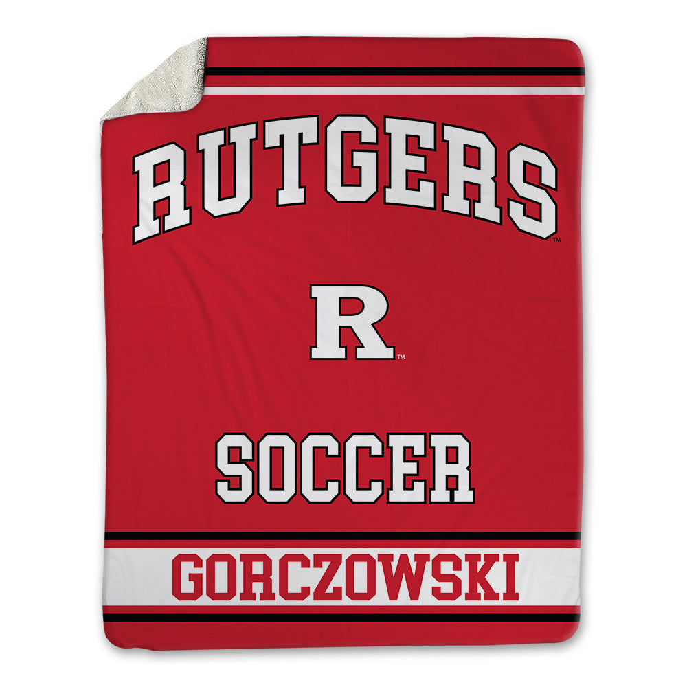 Rutgers - NCAA Men's Soccer : Simon Gorczowski - Blanket-0