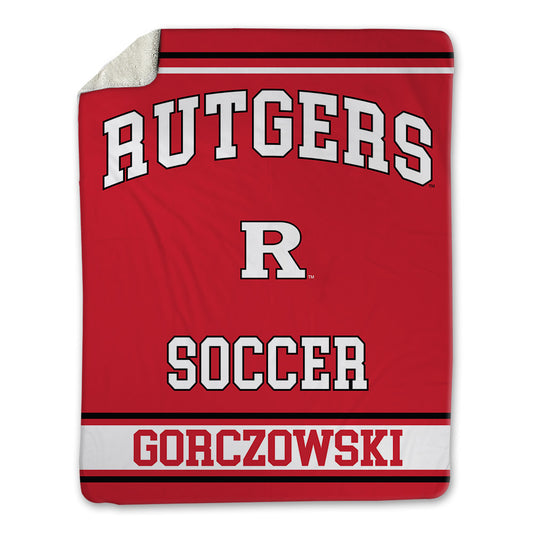 Rutgers - NCAA Men's Soccer : Simon Gorczowski - Blanket-0