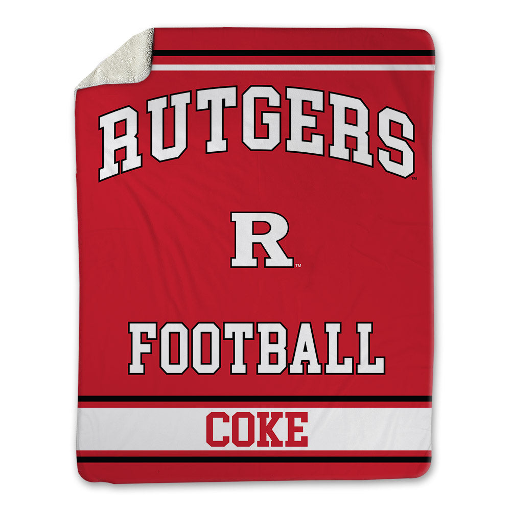 Rutgers - NCAA Football : Elias Coke - Blanket-0