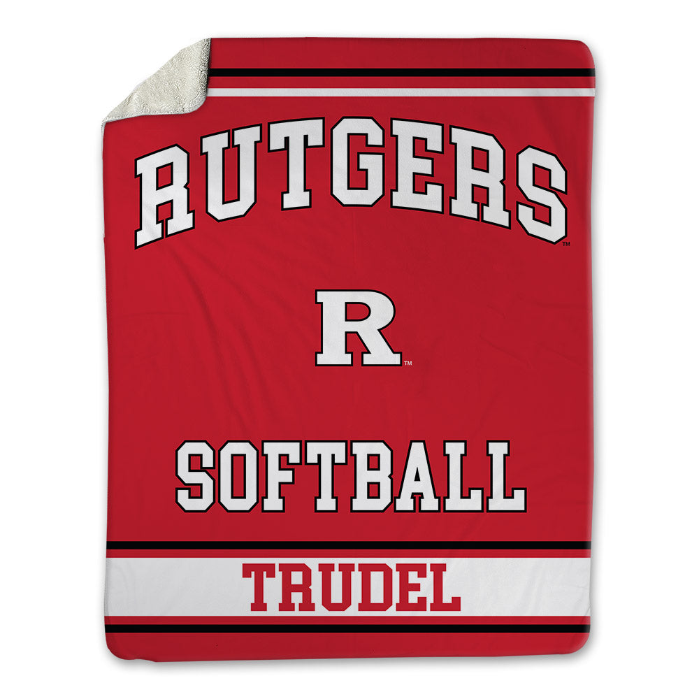 Rutgers - NCAA Softball : Desiree Trudel - Blanket-0