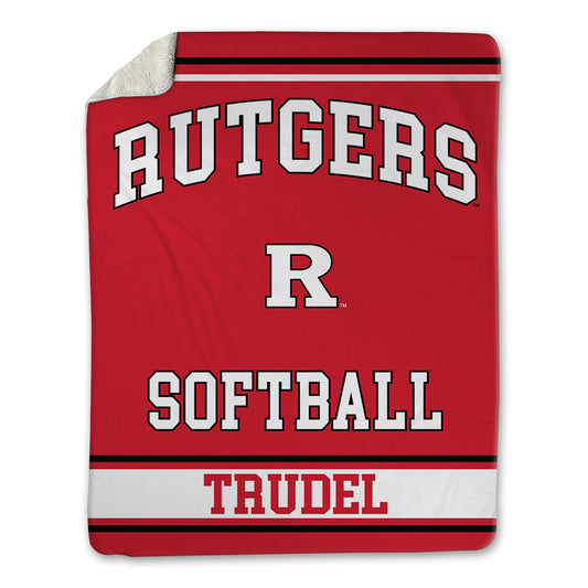 Rutgers - NCAA Softball : Desiree Trudel - Blanket-0