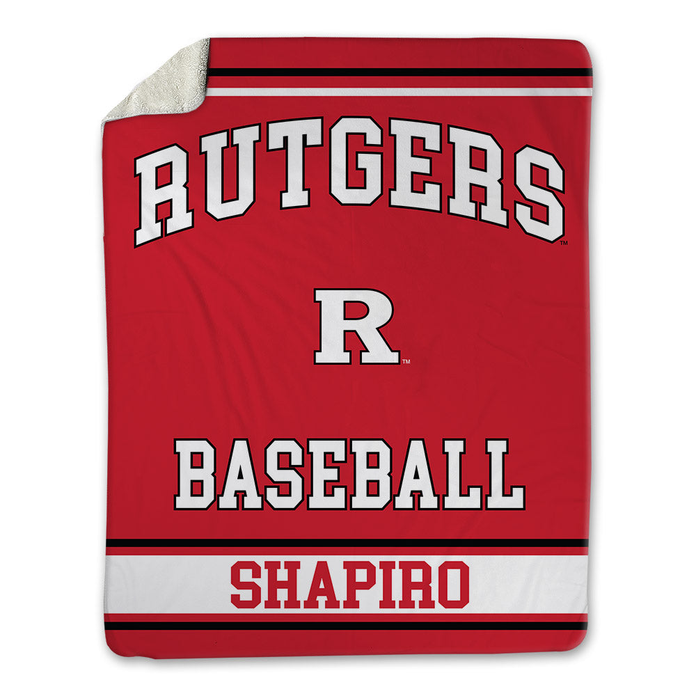 Rutgers - NCAA Baseball : Garrett Shapiro - Blanket-0